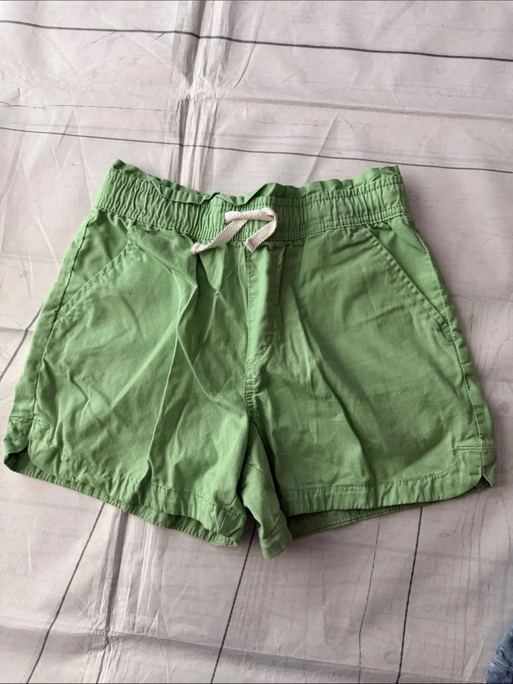 GAP Girls Light Blue Dot & Green Elastic Waist Shorts Set
